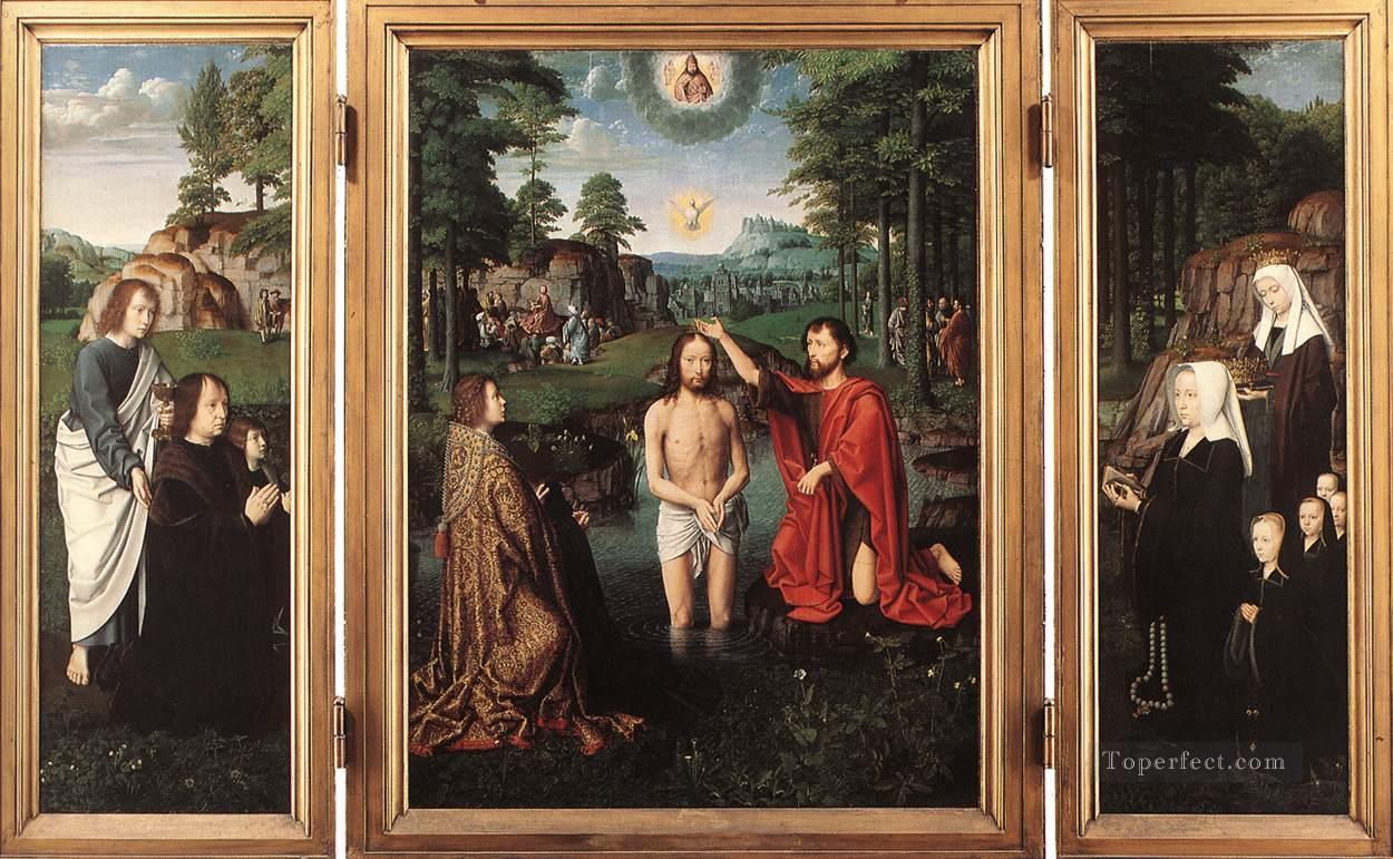 ジャン・デ・トロンプ ジェラール・ダヴィッドの三連祭壇画油絵